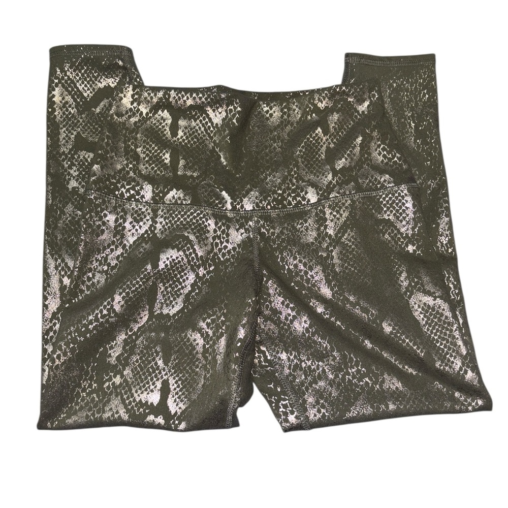 Evolution and Creation Olive & Gold Shimmer Leggings - Picture 3 of 5
